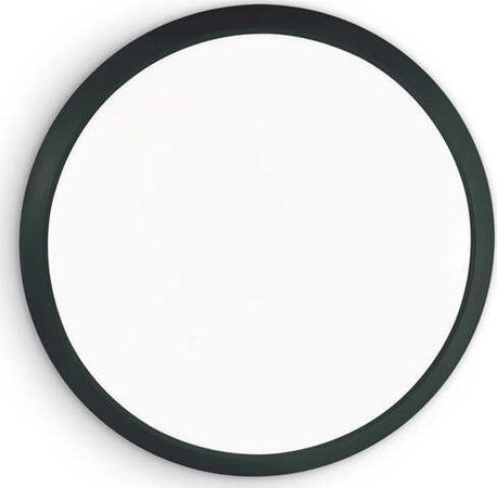 Plafoniera-Moderna-Gemma-Materie-Plastiche-Nero-Led-12W-3000K-Luce-Calda