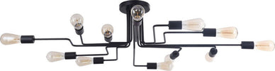 Plafoniera-Moderna-Gilbert-Metallo-Nero-12-Luci