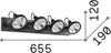 Plafoniera-Moderna-Glim-Metallo-Bianco-4X10W-Gu10-3000K-Luce-Calda