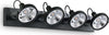Plafoniera-Moderna-Glim-Metallo-Nero-4X10W-Gu10-3000K-Luce-Calda