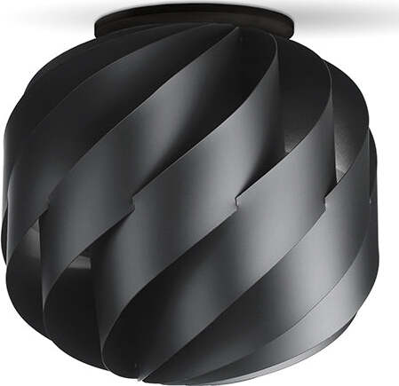 Plafoniera-Moderna-Globe-1-Luce-In-Polilux-Nero-D25-Made-In-Italy
