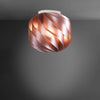 Plafoniera-Moderna-Globe-1-Luce-In-Polilux-Rosa-Metallico-D25-Made-In-Italy