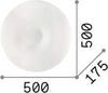 Plafoniera-Moderna-Glory-Vetro-Bianco-3-Luci-E27-D50Cm
