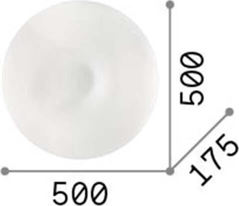 Plafoniera-Moderna-Glory-Vetro-Bianco-3-Luci-E27-D50Cm