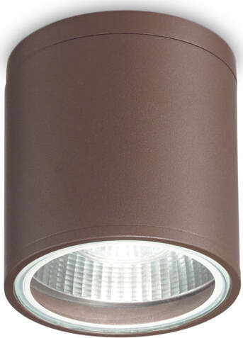 Plafoniera-Moderna-Gun-Alluminio-Coffee-1-Luce-Gu10