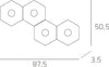 Plafoniera-Moderna-Hexagon-Metallo-Foglia-Rame-4-Luci-Led-12X4W