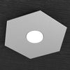 Plafoniera-Moderna-Hexagon-Metallo-Grigio-1-Luce-Led-12W