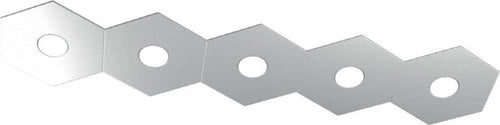 Plafoniera-Moderna-Hexagon-Metallo-Grigio-5-Luci-Led-12X5W