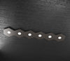 Plafoniera-Moderna-Hexagon-Metallo-Marrone-6-Luci-Led-12X6W