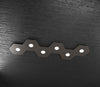 Plafoniera-Moderna-Hexagon-Metallo-Marrone-6-Luci-Led-12X6W