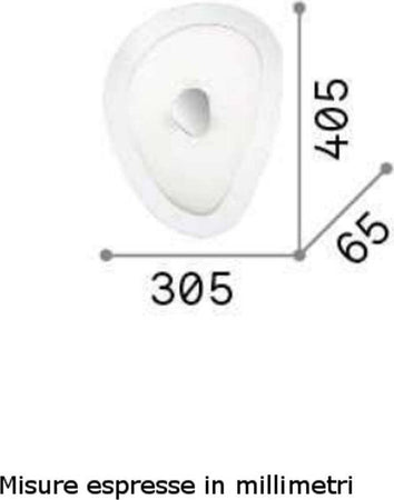 Plafoniera-moderna-Ideal-Lux-GEKO-PL3-018508-E27-LED-vetro-lampada-soffitto-parete