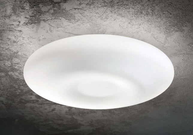 Plafoniera-moderna-Ideal-Lux-GLORY-PL2-D60-019765-E27-LED-vetro-lampada-soffitto