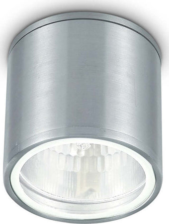Plafoniera-moderna-Ideal-Lux-GUN-PL1-GU10-LED-IP44-alluminio-moderno-esterno-lampada-soffitto-cilindro