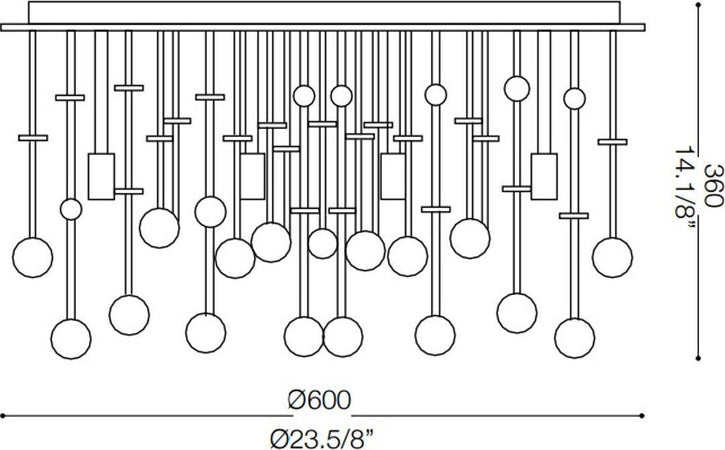 Plafoniera-moderna-Ideal-Lux-MOONLIGHT-PL12-077802-G9-LED-metallo-cristallo-lampada-soffitto