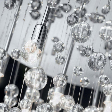 Plafoniera-moderna-Ideal-Lux-NEVE-PL12-G9-LED-022239-101187-lampada-soffitto-metallo-vetro