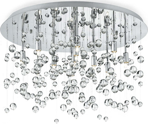 Plafoniera-moderna-Ideal-Lux-NEVE-PL8-G9-LED-022222-101170-lampada-soffitto-metallo-vetro