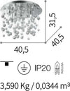 Plafoniera-moderna-Ideal-Lux-NEVE-PL8-G9-LED-022222-101170-lampada-soffitto-metallo-vetro