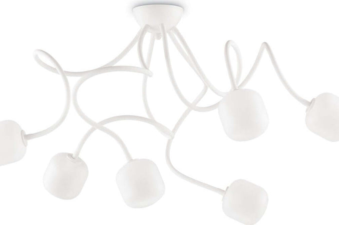 Plafoniera-moderna-Ideal-Lux-OCTOPUS-PL6-174921-G9-LED-metallo-flessibili-lampada-soffitto