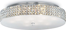 Plafoniera-moderna-Ideal-Lux-ROMA-PL12-087870-G9-LED-vetro-cristallo-lampada-soffitto