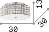 Plafoniera-moderna-Ideal-Lux-ROMA-PL4-093093-G9-LED-vetro-cristallo-lampada-soffitto