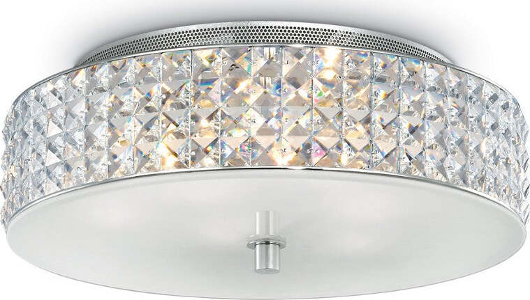 Plafoniera-moderna-Ideal-Lux-ROMA-PL6-000657-G9-LED-vetro-cristallo-lampada-soffitto
