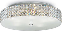 Plafoniera-moderna-Ideal-Lux-ROMA-PL9-087863-G9-LED-vetro-cristallo-lampada-soffitto
