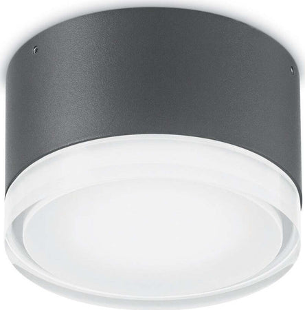 Plafoniera-moderna-Ideal-Lux-URANO-PL1-SMALL-168111-168036-GX53-LED-IP44-alluminio-lampada-parete-soffitto