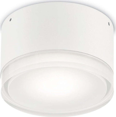 Plafoniera-moderna-Ideal-Lux-URANO-PL1-SMALL-168111-168036-GX53-LED-IP44-alluminio-lampada-parete-soffitto
