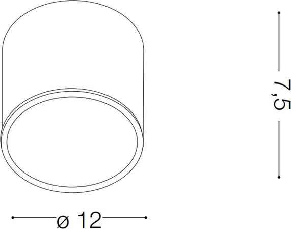 Plafoniera-moderna-Ideal-Lux-URANO-PL1-SMALL-168111-168036-GX53-LED-IP44-alluminio-lampada-parete-soffitto