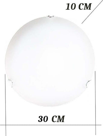 Plafoniera-moderna-Illuminando-BIANCA-PLBIANCA30-E27-LED-vetro-lampada-soffitto