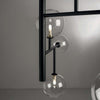 Plafoniera-moderna-Illuminando-BOLLE-PL-4-NR-G9-LED-metallo-vetro-lampada-soffitto