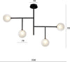 Plafoniera-moderna-Illuminando-BOLLE-PL-4-NR-G9-LED-metallo-vetro-lampada-soffitto