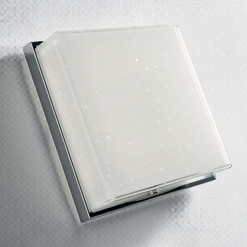 Plafoniera-moderna-Illuminando-BRILLA-PL-P-LED-lampada-soffitto-vetro-bianco-lucido-cielo-stellato-quadrata-15W-1350LM-3000°K