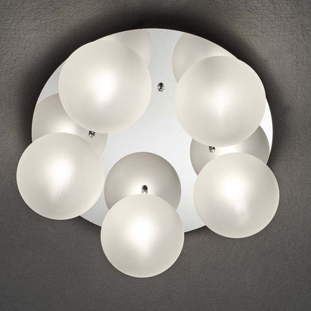 Plafoniera-moderna-Illuminando-PALLINA-PALLITO5CRST-G9-LED-vetro-lampada-soffitto