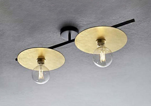 Plafoniera-moderna-Illuminando-PUB-PL2PUBBN+DISCO25FO-E27-LED-metallo-lampada-soffitto