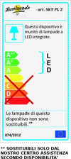 Plafoniera-moderna-Illuminando-SKY-PLSKY2-LED-metallo-lampada-soffitto