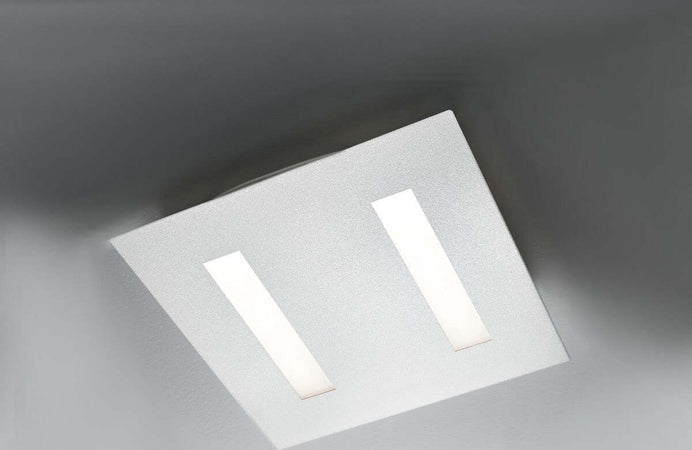 Plafoniera-moderna-Illuminando-THOR-PL-P-LED-lampada-soffitto-metallo-bianco-quadrata-interni-20W-1900LM-3000°K-35x35