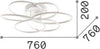 Plafoniera-Moderna-Karol-Metallo-Bianco-Led-90W-4000K-Luce-Naturale-D76Cm
