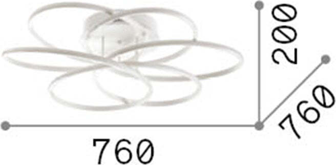 Plafoniera-Moderna-Karol-Metallo-Bianco-Led-90W-4000K-Luce-Naturale-D76Cm