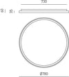 Plafoniera-Moderna-Krizia-Alluminio-Satinato-Bianco-1-Modulo-Led-60-W-4000-K