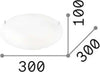 Plafoniera-Moderna-Lana-Vetro-Bianco-2-Luci-E27