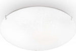 Plafoniera-Moderna-Lana-Vetro-Bianco-3-Luci-E27