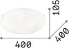 Plafoniera-Moderna-Lana-Vetro-Bianco-3-Luci-E27