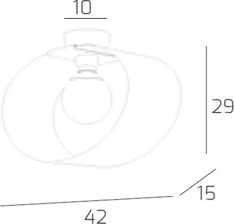 Plafoniera-Moderna-Lap-Metallo-E-Vetro-Bianco-1-Luce-E27-42Cm