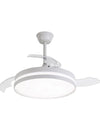 Plafoniera Moderna Led Con Ventilatore Soffitto Cambia 3 Luci Telecomando F7189
