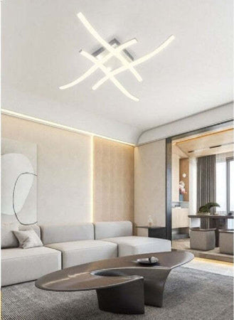 Plafoniera Moderna Led Soffitto Con Bracci A Onda Luce Fredda Naturale Calda C05 Illuminazione/Illuminazione per interni/Lampadari lampade a sospensione e plafoniere/Plafoniere Trade Shop italia - Napoli, Commerciovirtuoso.it