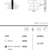 Plafoniera-moderna-Linea-Light-Group-TRIAD-90208-90230-LED-vetro-lampada-soffitto-parete