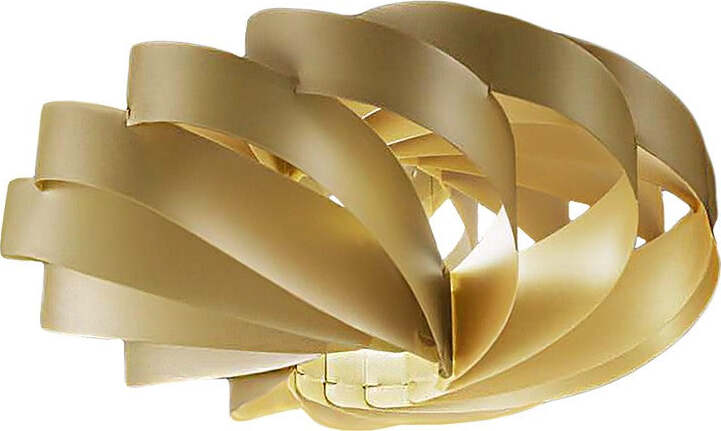 Plafoniera-moderna-Linea-Zero-FLAT-P-E27-LED-oro-polilux-lampada-soffitto