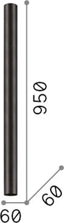 Plafoniera-Moderna-Look-Metallo-Bianco-1-Luce-7W-3000K-Luce-Calda-H95Cm