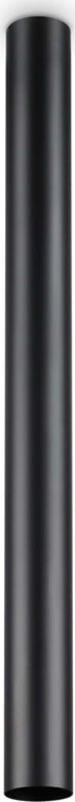 Plafoniera-Moderna-Look-Metallo-Nero-1-Luce-7W-3000K-Luce-Calda-H75Cm